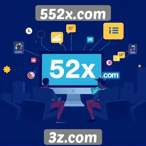 Campanha de marketing de 552x.com em crescimento