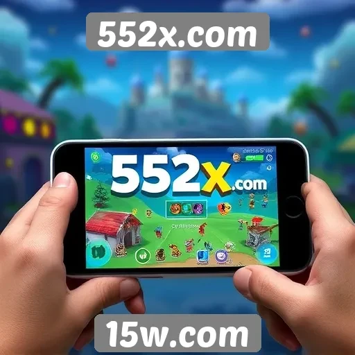 Desempenho do site de jogos 552x.com em dispositivos móveis