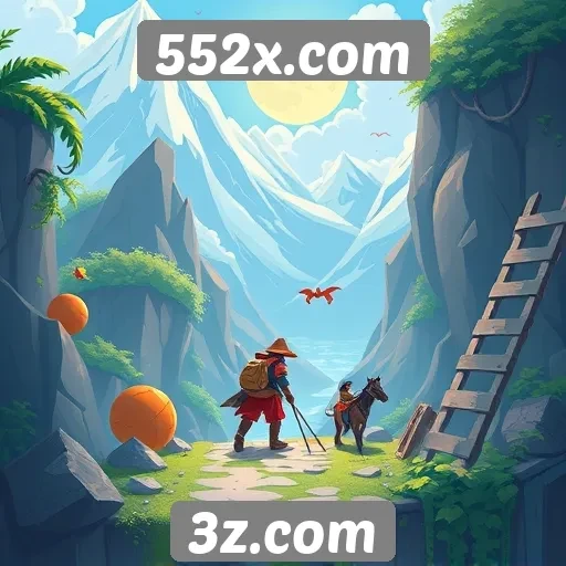 Variedade de jogos disponíveis no 552x.com